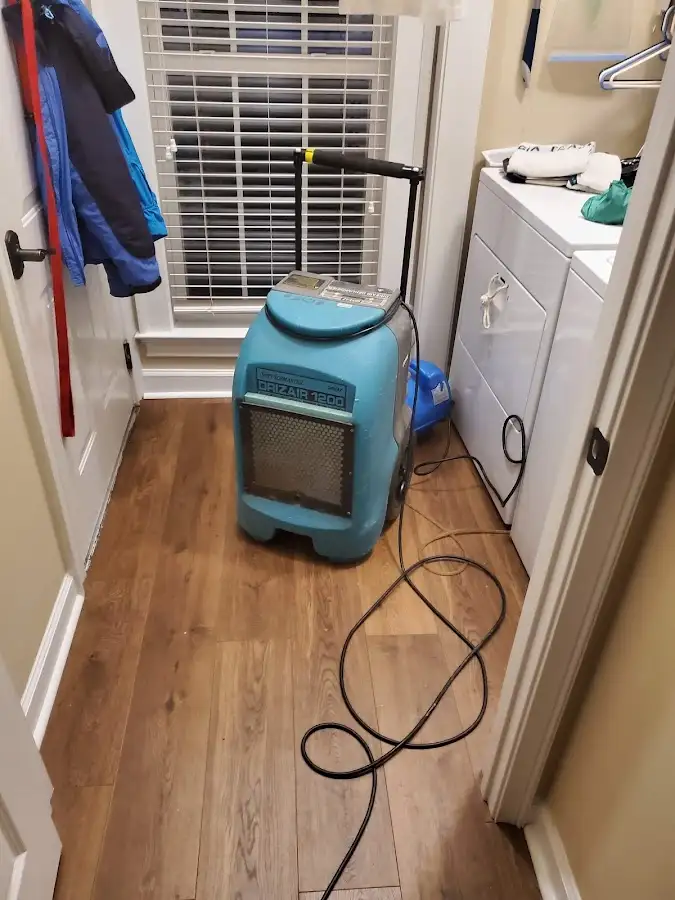 Commercial dehumidifier deployed for Flood Damage Cleanup in Herrin
