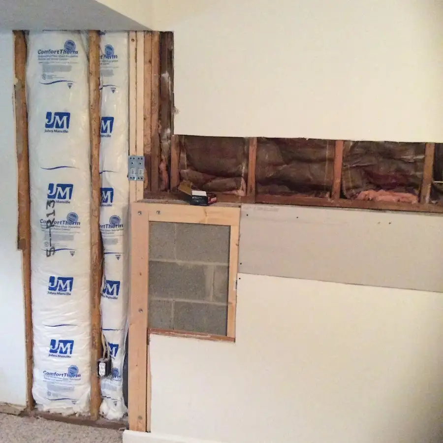 Wall insulation replacement during Structural Drying in Herrin